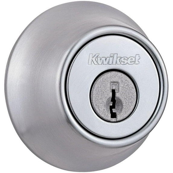 Kwikset 660 Single Cylinder Deadbolt in Satin Chrome