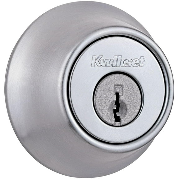 Kwikset 660 Single Cylinder Deadbolt in Satin Chrome