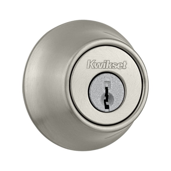 Kwikset 660 Single Cylinder Deadbolt in Satin Nickel
