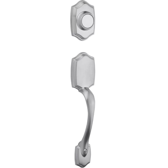 Kwikset 699BWLIP-26D Belleview Dummy Exterior Handleset Satin Chrome Finish