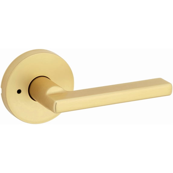 Kwikset 730HFLRDT-4 Halifax Privacy Door Lever Set - Brass