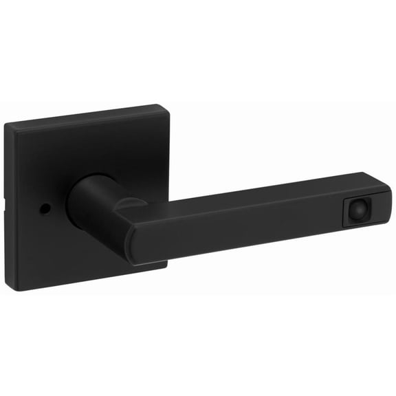 Kwikset 730HFLSQTLED-514 Halifax Led Privacy Door Lever Set - Black