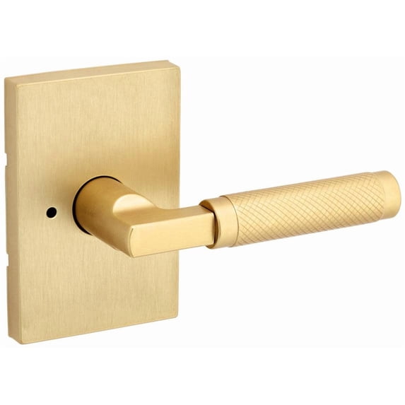 Kwikset 730PVLRCT-4 Prava Privacy Door Lever Set - Brass