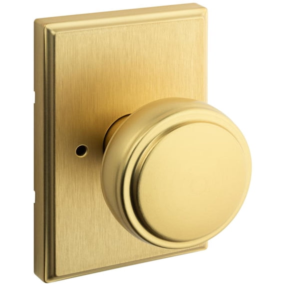 Kwikset 730SOKTRCT-4 Sora Privacy Door Knob Set - Brass