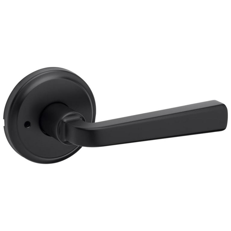 Tustin Matte Black Privacy Bed/Bath Door Lever with Microban Antimicrobial Technology Tustin Matte Black Privacy Bed/Bath Door Lever with Microban Antimicrobial Technology