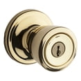 thumbnail image 1 of Kwikset 740A Signature Series Abbey Keyed Entry Single Cylinder Door Knobset - Brass, 1 of 2