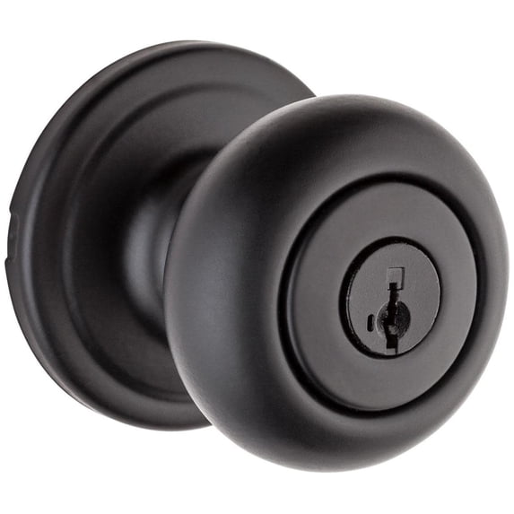 Kwikset 740H-514S Hancock Keyed Entry Single Cylinder Knob Set - Black