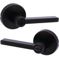 thumbnail image 1 of Kwikset 740HFLRDT-11PS Halifax Single Cylinder Keyed Entry Door Lever Set - Bronze, 1 of 7