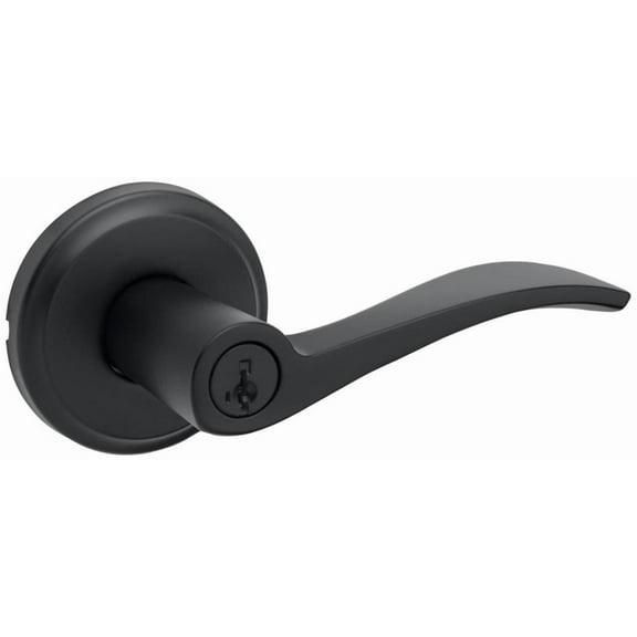 Kwikset 740Sel-S Sedona Single Cylinder Keyed Entry Door Lever Set - Black