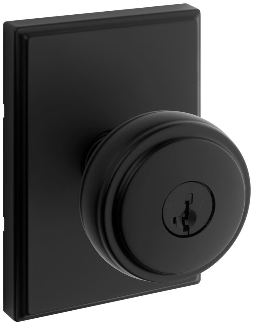Kwikset 740SOKTRCT-514S Sora Single Cylinder Keyed Entry Door Knob Set - Black