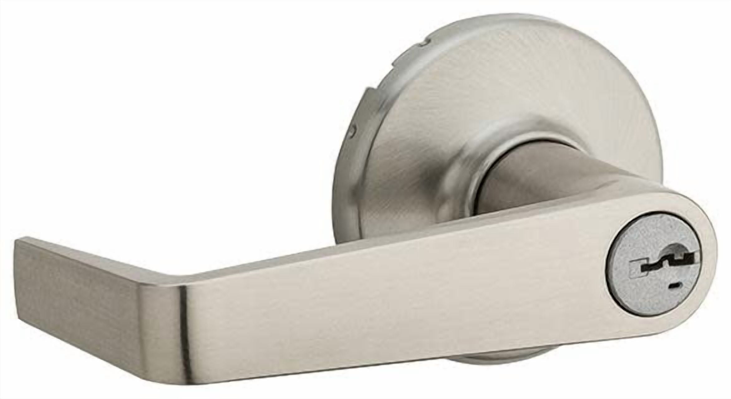 Digikey Lever Set Kwikset Satin Nickel Keyed Entry Door Lever Set, Single Cylinder ...