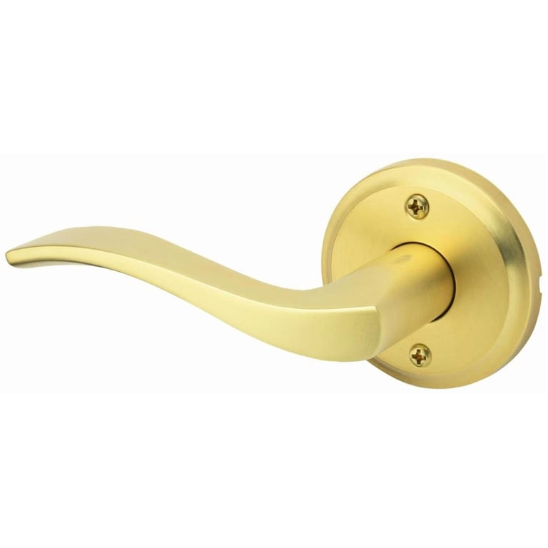 Kwikset Halifax Dummy Door Handle – Matte Black Non-Turning Single-Sided Lever, Reversible, With Microban Protection For Closets & Double Doors