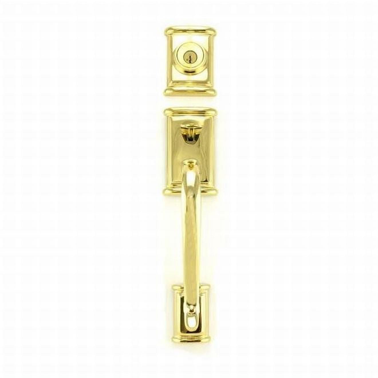 Kwikset 800ADHLIPL03S Ashfield Handleset in Lifetime Brass