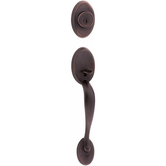 Kwikset 802Ce-Lip Chelsea Dummy Door Exterior Handleset From The Signature Series