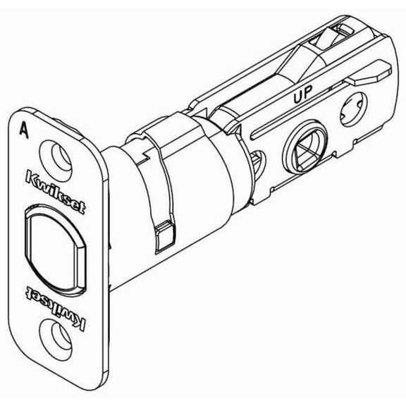 Kwikset 81305-15 Adjustable Radius Deadbolt Latch Satin Nickel Finish