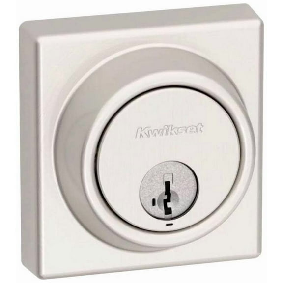 Kwikset 817SQT-15S Key Control Single Cylinder Keyed Entry Deadbolt - Nickel