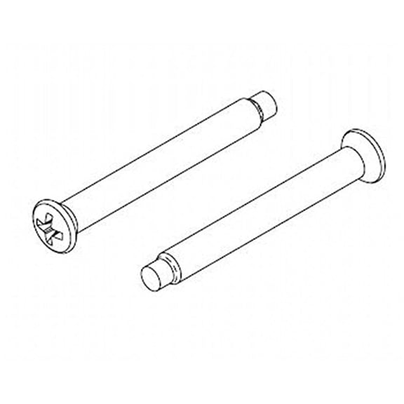 Kwikset 81835-26 KSP and MSP Knobs and Levers Machine Screws Bright Chrome Finish