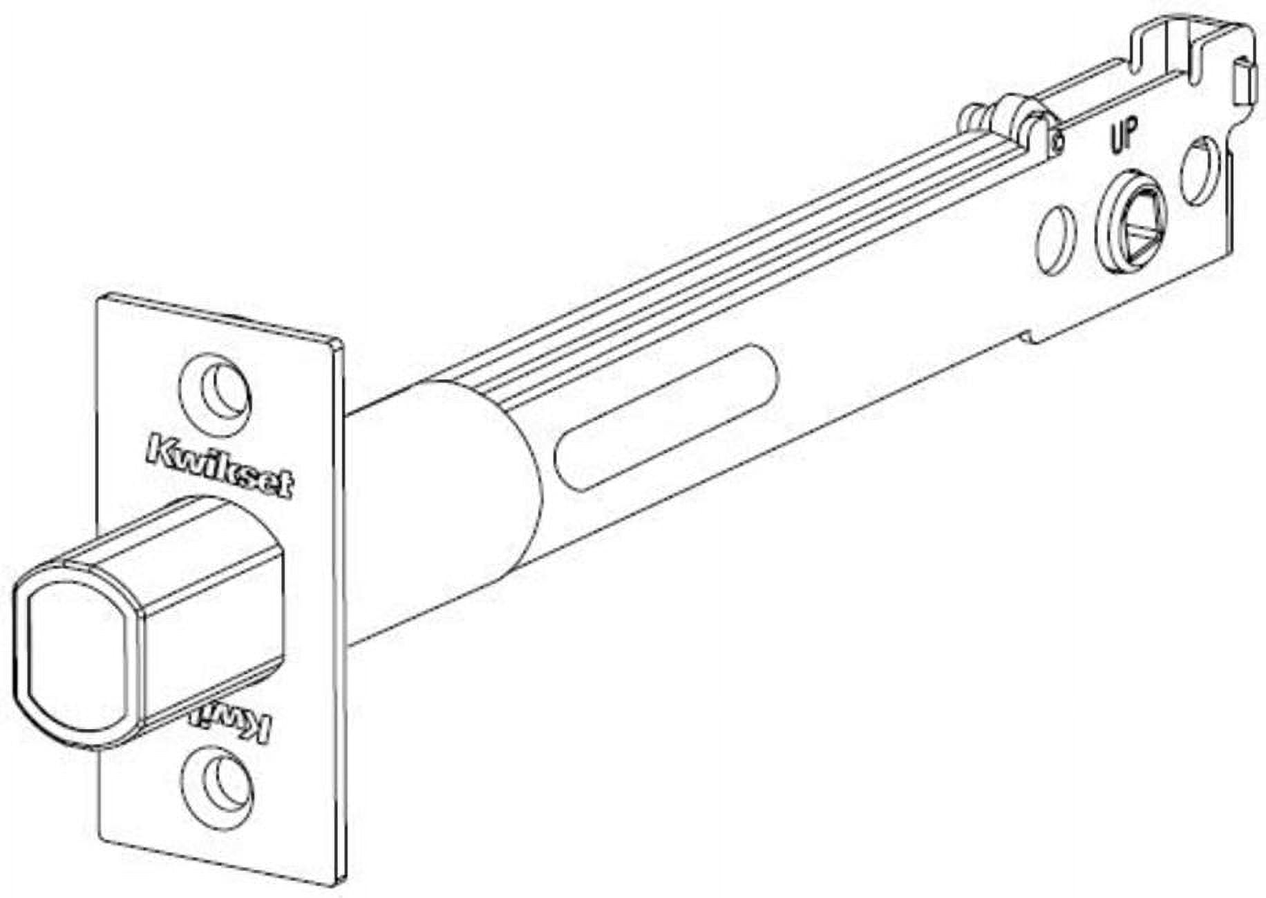 Kwikset 82730 Backset Polished Brass Deadbolt Latch 5 Inch