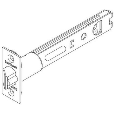 Kwikset 83014 5L Scdl 5" Backset Deadlatch - Brass