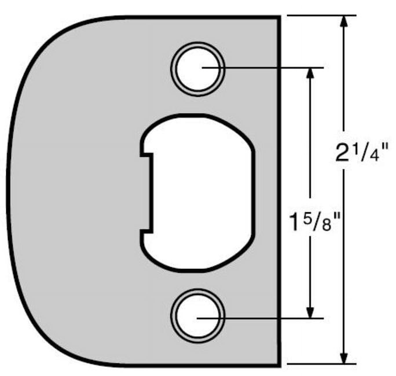 Kwikset 83437 Full Lip Square Corner Strike - Nickel - Walmart.com
