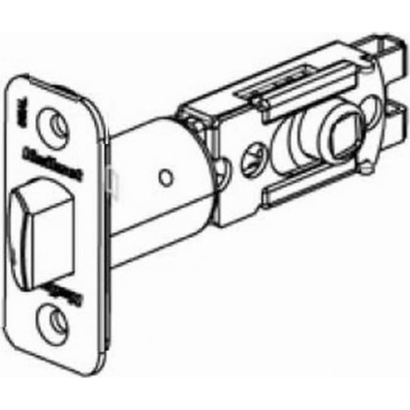 Kwikset 83521-004 Round Corner Spring Latch - Chrome