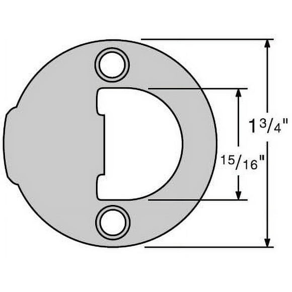 Round Door Strike Plate