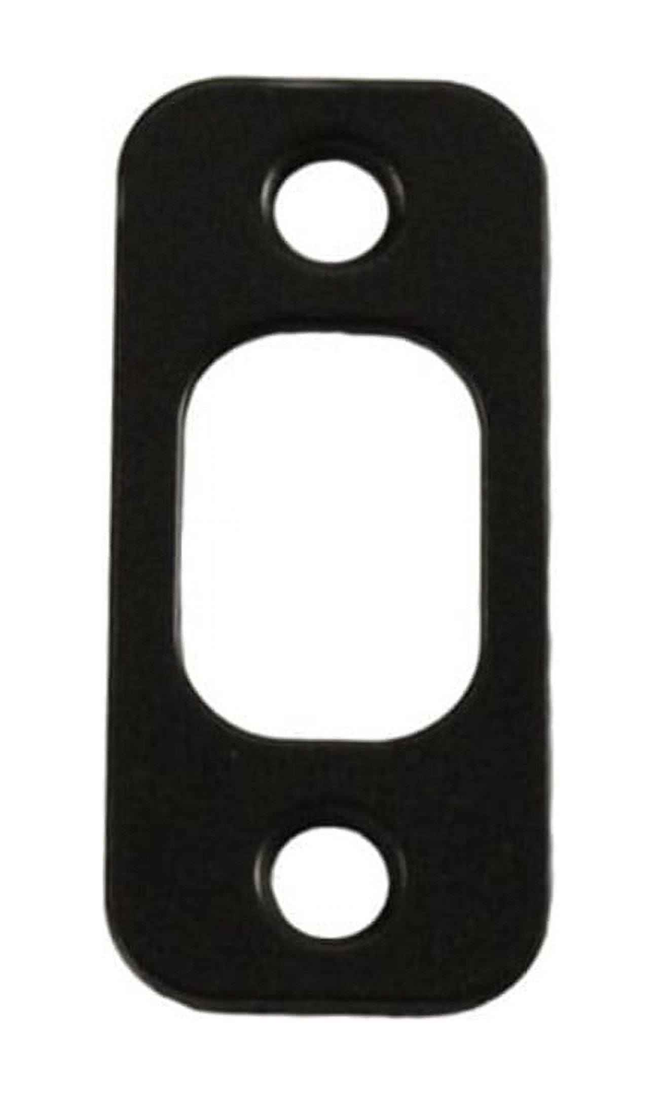 Kwikset 85063-15A Radius Corner Deadbolt Strike Plate – Antique Nickel Finish, 1" X 2-1/4"