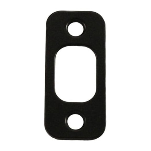 Kwikset 85063-514 1" x 2-1/4" Radius Corner Deadbolt Strike Iron Black Finish