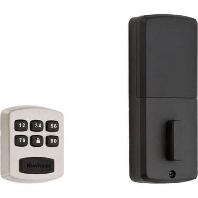 Kwikset 905 Keywayless Electronic Keypad Deadbolt for Garage or Side door in Satin Nickel