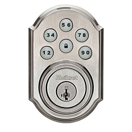 Kwikset SmartCode Electronic Deadbolt Featuring SmartKey - Pack Of 2, Nickel Finish
