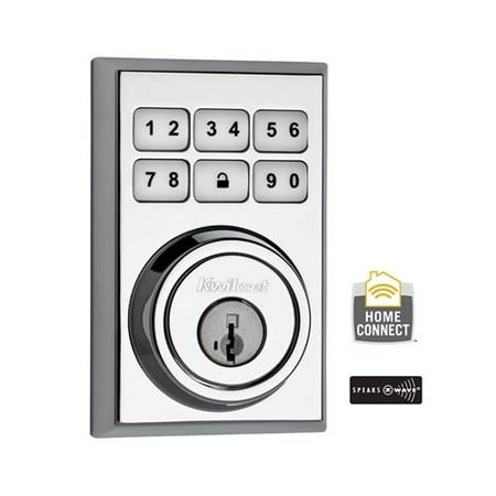 Kwikset 205483028 Z-Wave Contemporary Single Cylinder Polished Chrome SmartCode