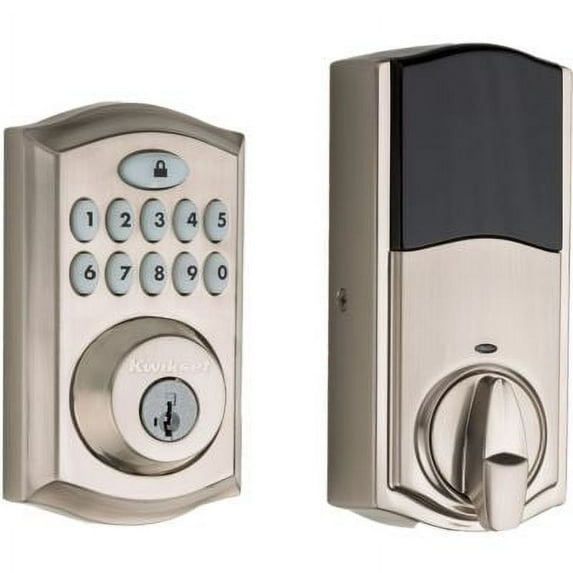 Kwikset 913 Smartcode® Traditional Electronic UL Keypad Deadbolt Featuring Smartkey Security in SN