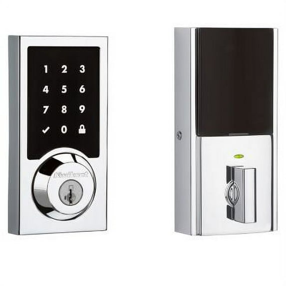 Kwikset 915 Touchscreen Contemporary Electronic Deadbolt featuring SmartKey Security™ in Polished ChromE