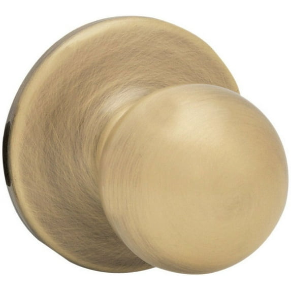 Kwikset 92001-515 Antique Brass Polo Knob Passage Set