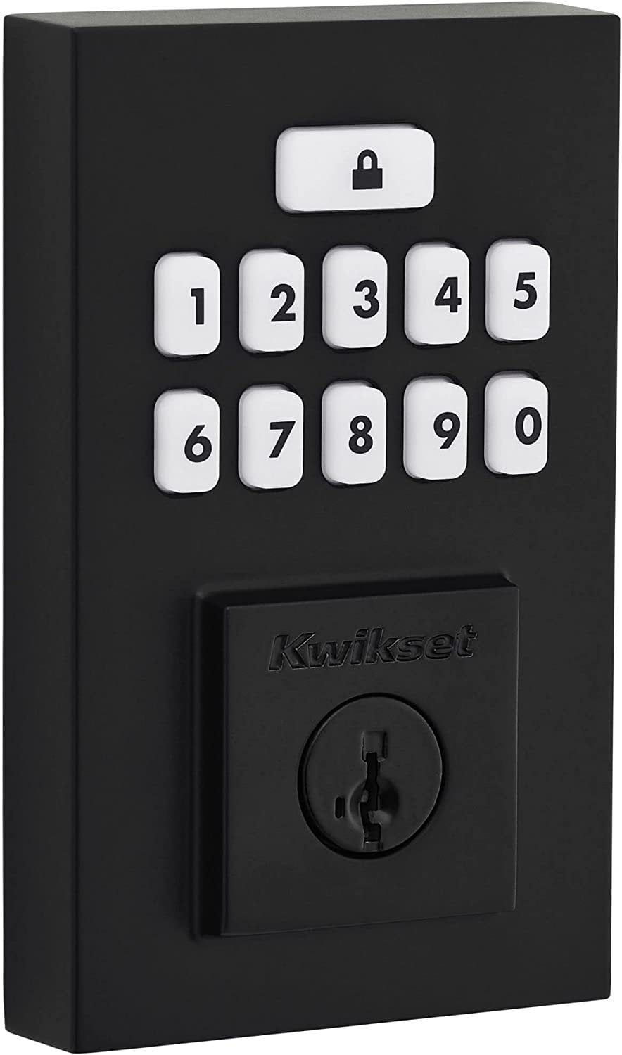 Matte Black Electronic Keypad Single Cylinder Deadbolt