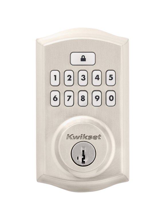 9260TRL-15S Traditional SmartCode Keypad Electronic Deadbolt SmartKey Satin Nickel Finish