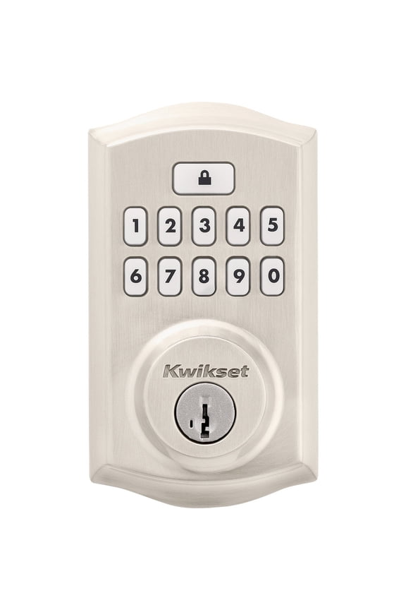 9260TRL-15S Traditional SmartCode Keypad Electronic Deadbolt SmartKey Satin Nickel Finish