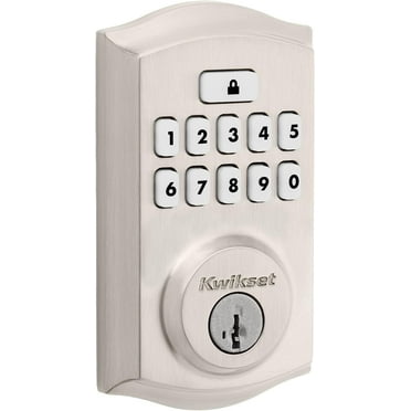 Kwikset 9260TRL-15S Traditional SmartCode Keypad Electronic Deadbolt SmartKey Satin Nickel Finish