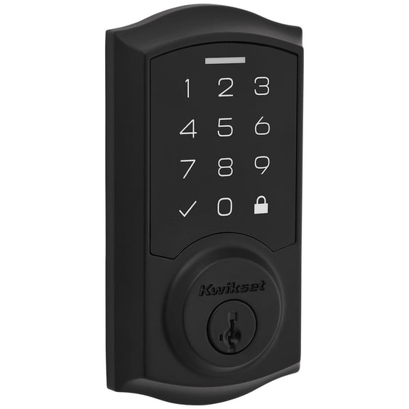 Kwikset 9270Trl-S Smartcode Touchscreen Single Cylinder Keyless Entry Deadbolt - Black