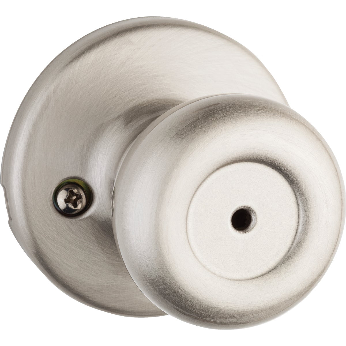 Kwikset 93001-781 Satin Nickel Privacy Door Knob — Residential Use, Standard Application