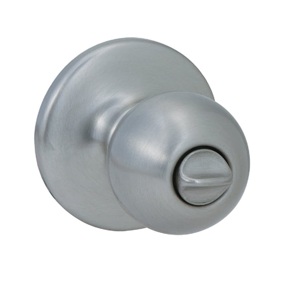 Kwikset Polo Bed & Bath Knob Classic - Privacy, Satin Nickel