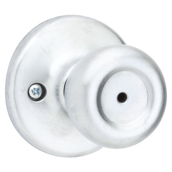 Kwikset 93001-877 Satin Chrome Tylo Knob Mobile Home Privacy Set