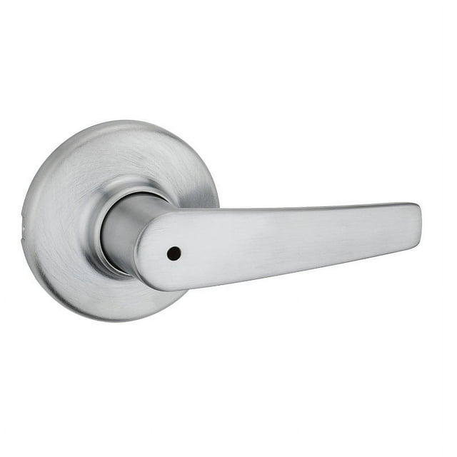 Kwikset 93001-879 Security Delta Privacy Lever Lockset, Satin Chrome, Each