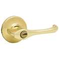 thumbnail image 1 of Kwikset 94050-547 Security Dorian Keyed Entry Lever, Polished Brass - Quantity 6, 1 of 1