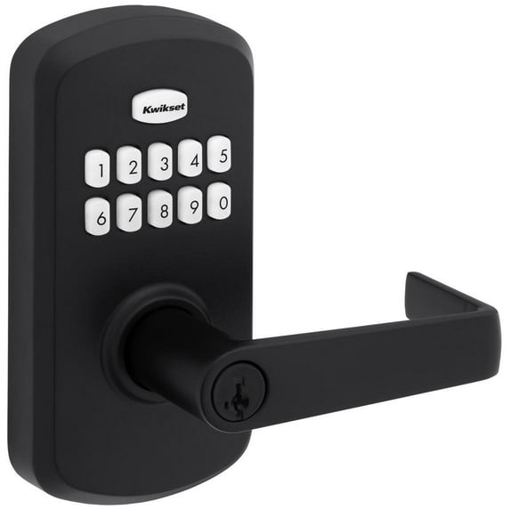 Kwikset 955KNL-514S Smartcode 955 Electronic Keypad Entry Leverset - Black