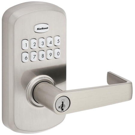 Kwikset 955KNL-15S Smartcode 955 Electronic Keypad Entry Leverset - Nickel
