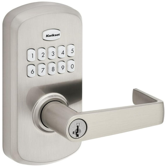 Kwikset 955KNL-15S Smartcode 955 Electronic Keypad Entry Leverset - Nickel