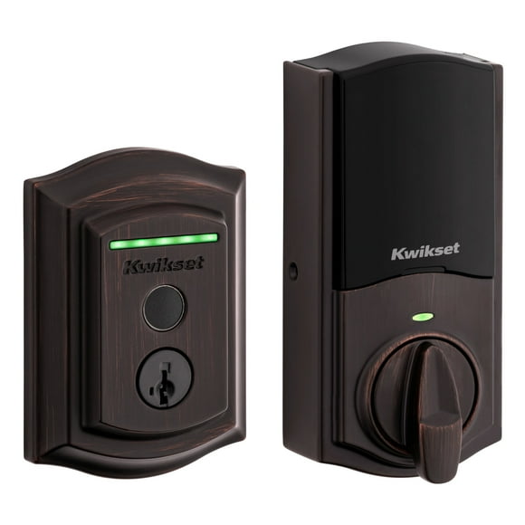 Kwikset 959Trlfprt Halo Traditional Smartkey Electronic Fingerprint Keyless Entry Wifi