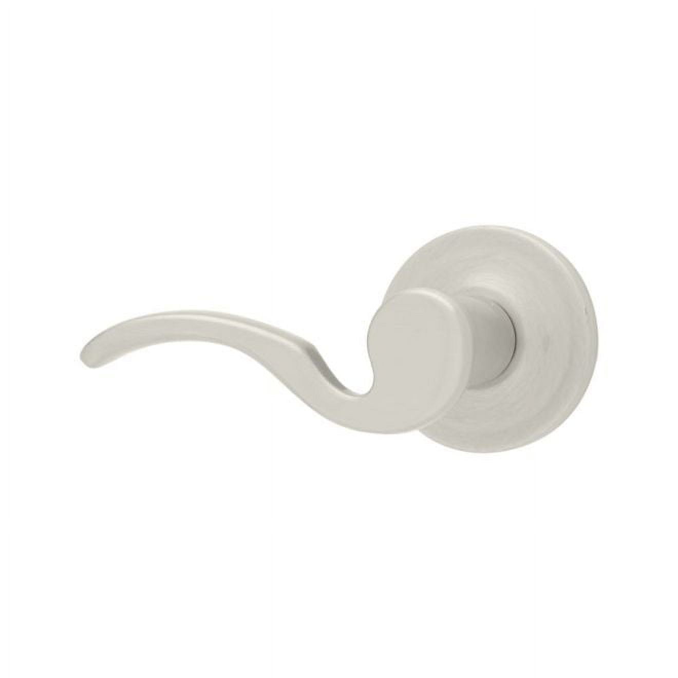 Kwikset 966BRLRH-15V1 Right Hand Brooklane Lever Interior Single Cylinder Handleset Trim Satin Nickel Finish