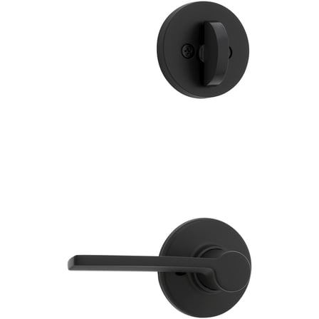Kwikset 966Lrlrdtlh.Univ Ladera Left Handed Lever Single Cylinder Interior Pack - Black
